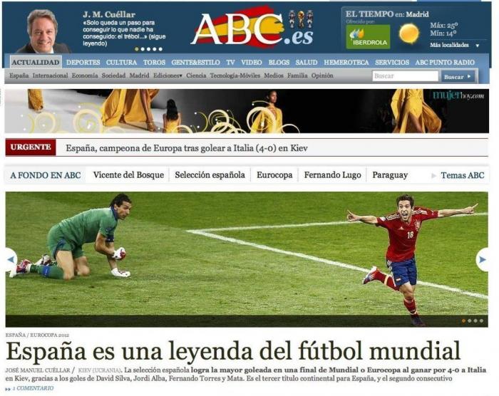 Así ven los medios la victoria de España (FOTOS)