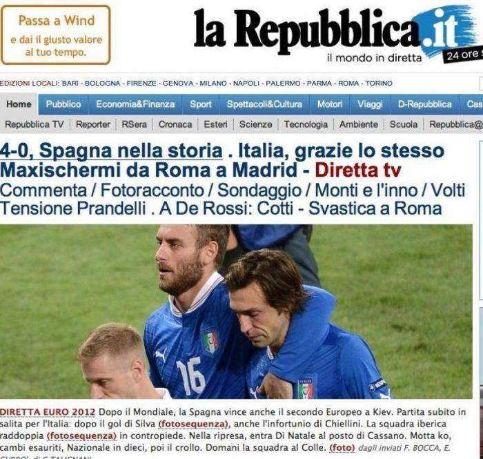 Así ven los medios la victoria de España (FOTOS)