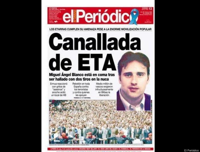 Así contó la prensa el asesinato de Miguel Ángel Blanco en 1997 (FOTOS)