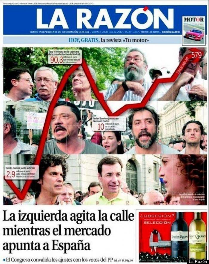 Las manifestaciones del 19J en la prensa (FOTOS)