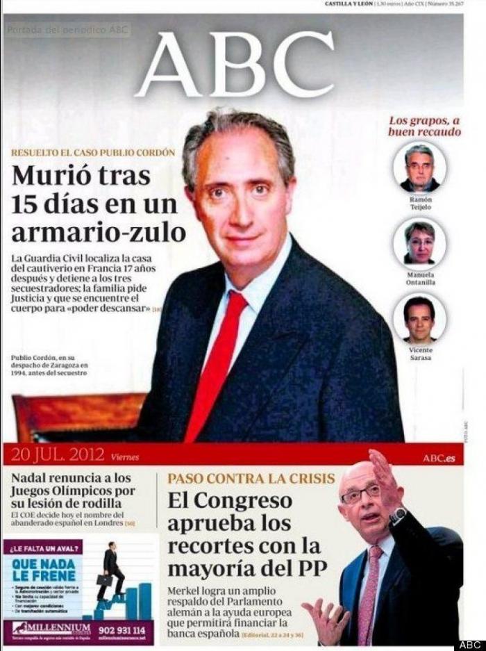 Las manifestaciones del 19J en la prensa (FOTOS)