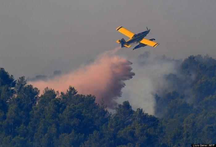 Incendio en Girona: el foco entre Terrades y Boadella, controlado