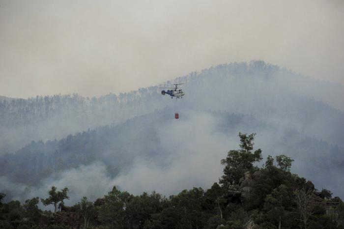 Incendio en Girona: el foco entre Terrades y Boadella, controlado