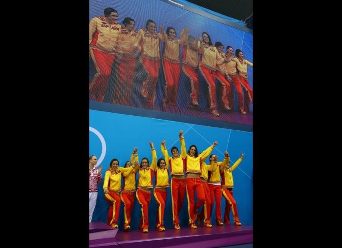 Juegos Londres 2012: El equipo español de natación sincronizada logra la medalla de bronce (FOTOS)