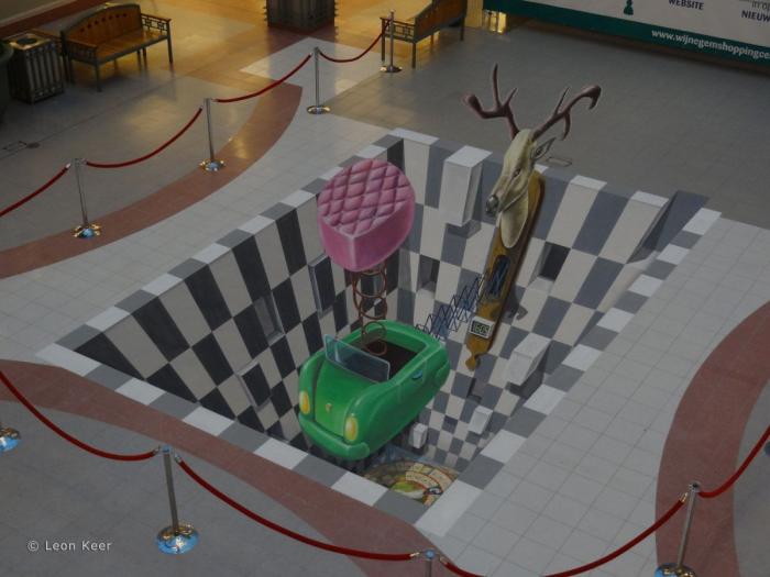 El Pac-Man, un grafiti por los suelos y en 3D obra de Leon Keer (FOTOS, VÍDEO)