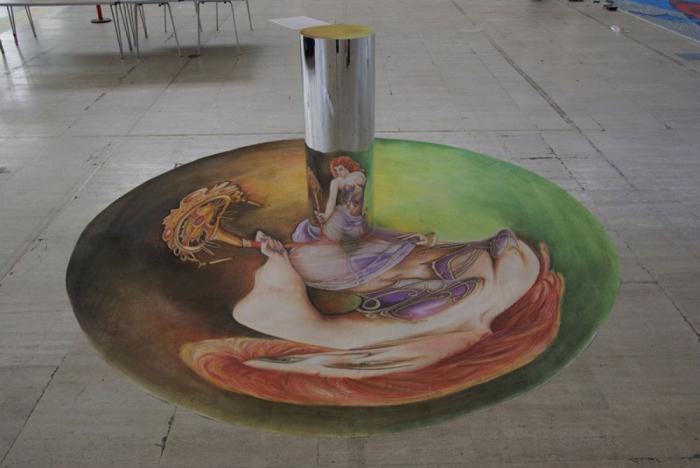 El Pac-Man, un grafiti por los suelos y en 3D obra de Leon Keer (FOTOS, VÍDEO)