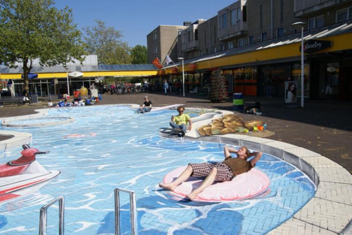 El Pac-Man, un grafiti por los suelos y en 3D obra de Leon Keer (FOTOS, VÍDEO)