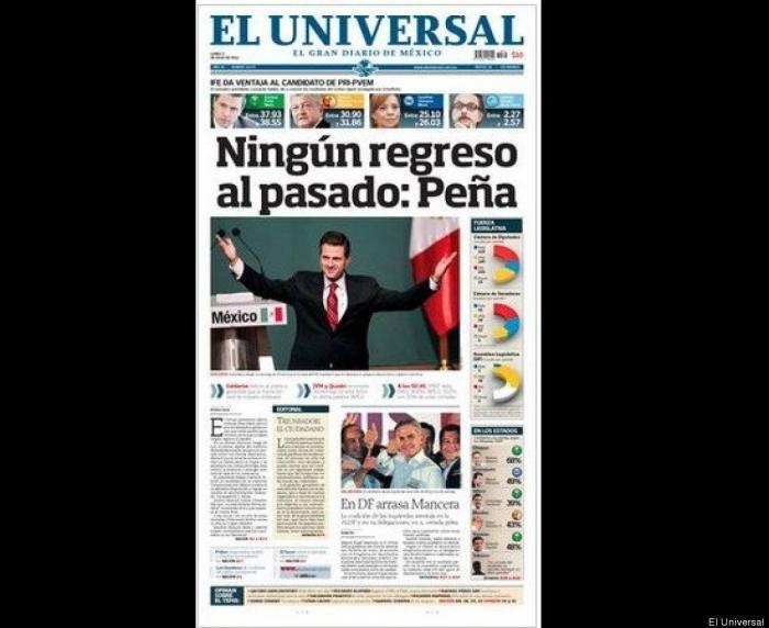 Las elecciones de México en la prensa mexicana e internacional (FOTOS)