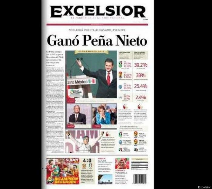 Las elecciones de México en la prensa mexicana e internacional (FOTOS)