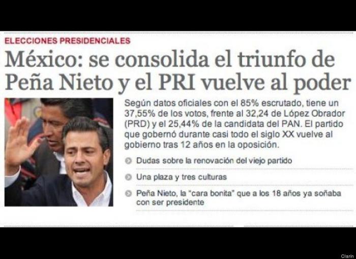Las elecciones de México en la prensa mexicana e internacional (FOTOS)