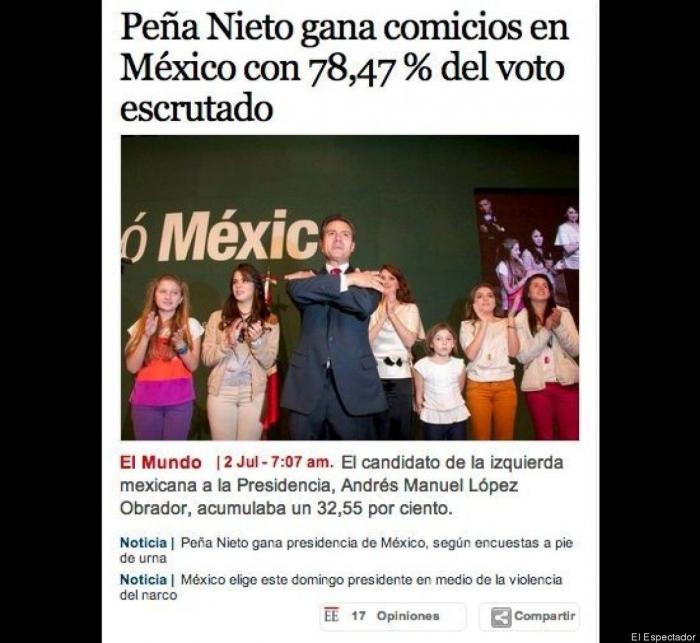 Las elecciones de México en la prensa mexicana e internacional (FOTOS)