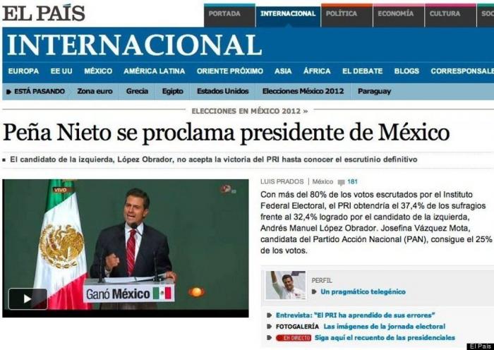 Las elecciones de México en la prensa mexicana e internacional (FOTOS)