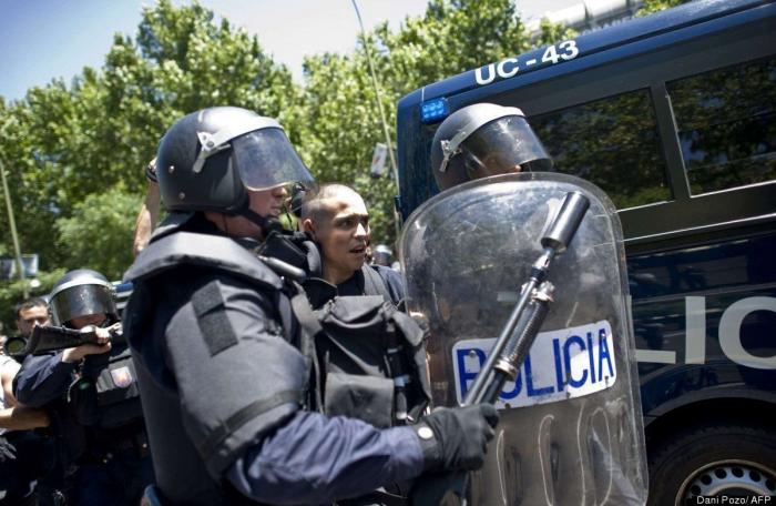 La fiesta minera en Madrid acaba con cargas policiales y ocho detenidos (VÍDEOS, FOTOS)