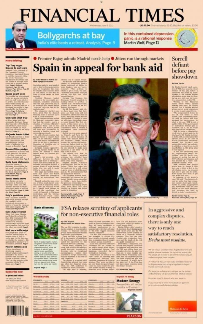 El semanario 'The Economist' avisa de que España puede entrar en "una espiral de muerte" similar a Grecia