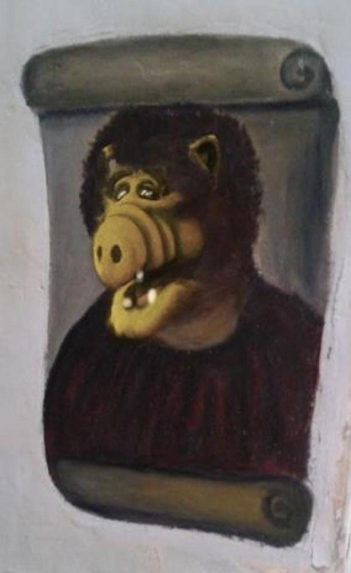 Ecce Homo: Monegros también tiene una mala restauración de un ángel y una virgen en Sariñena (Huesca) (FOTOS)