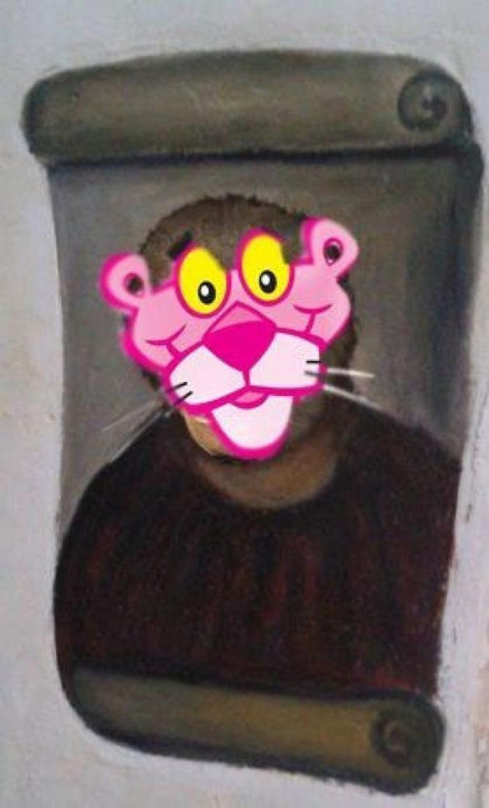 Ecce Homo: Monegros también tiene una mala restauración de un ángel y una virgen en Sariñena (Huesca) (FOTOS)