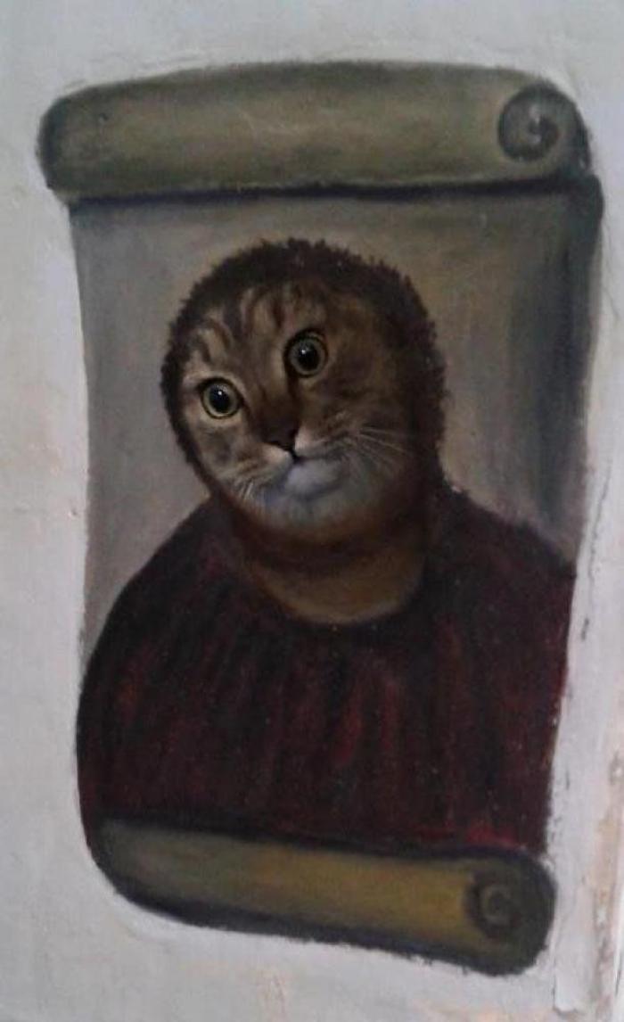 Ecce Homo: Monegros también tiene una mala restauración de un ángel y una virgen en Sariñena (Huesca) (FOTOS)