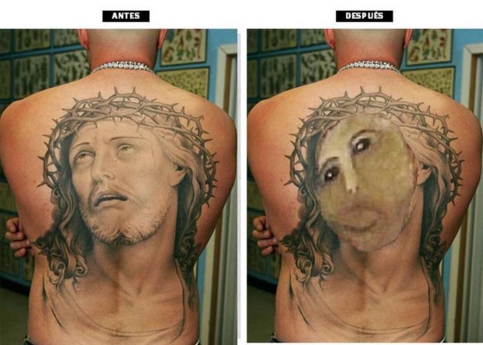 Ecce Homo: Monegros también tiene una mala restauración de un ángel y una virgen en Sariñena (Huesca) (FOTOS)