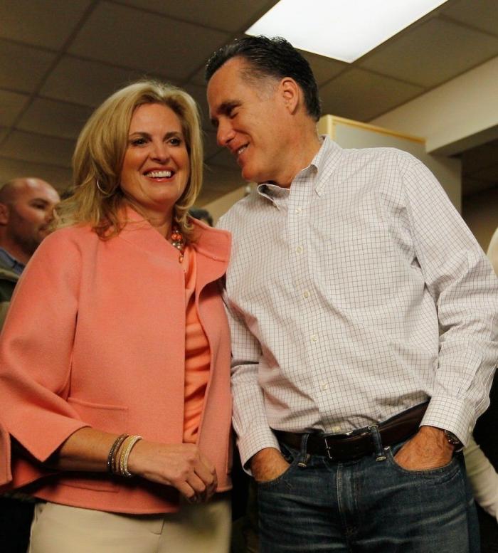 Ann Romney de rojo: la esposa de Mitt Romney también se viste con el color del poder (FOTOS)
