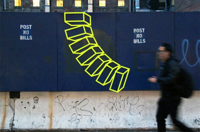 Aakash Nihalani: street art con cinta aislante (FOTOS)