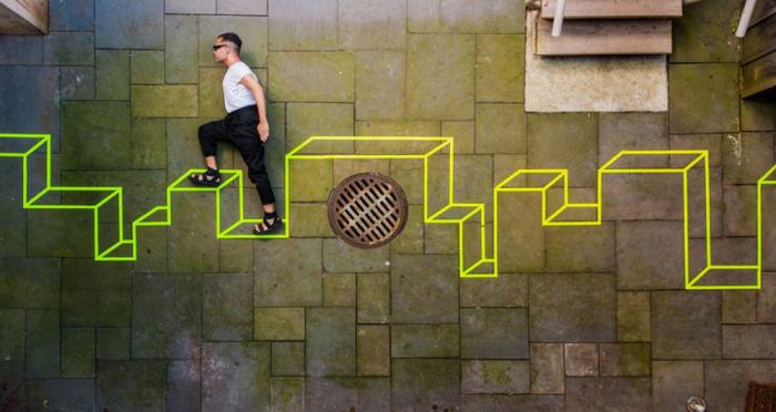 Aakash Nihalani: street art con cinta aislante (FOTOS)