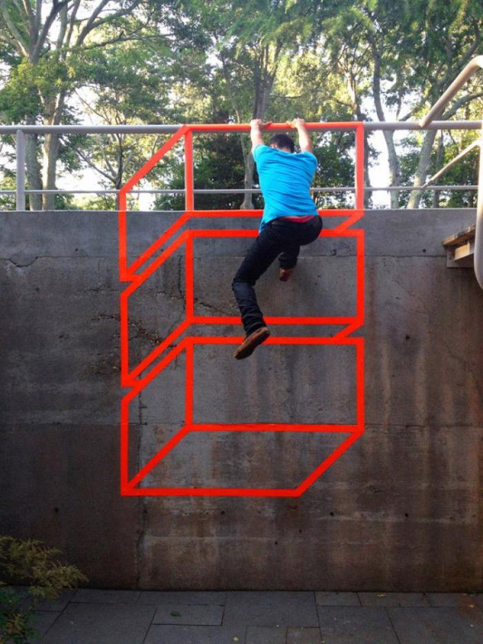 Aakash Nihalani: street art con cinta aislante (FOTOS)