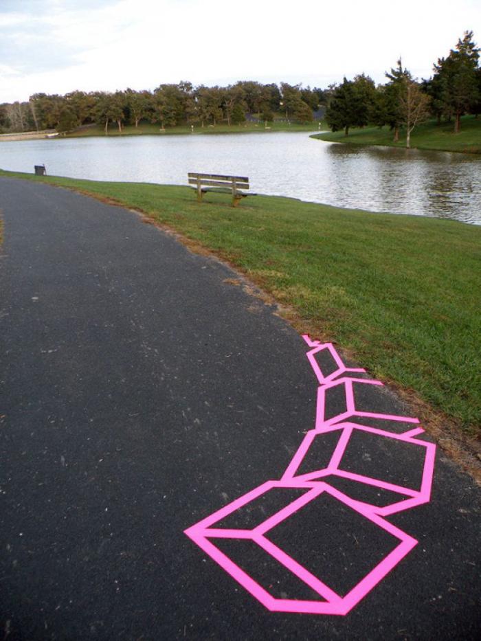 Aakash Nihalani: street art con cinta aislante (FOTOS)