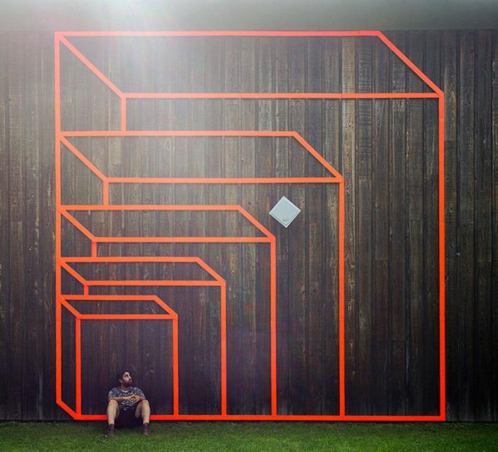 Aakash Nihalani: street art con cinta aislante (FOTOS)