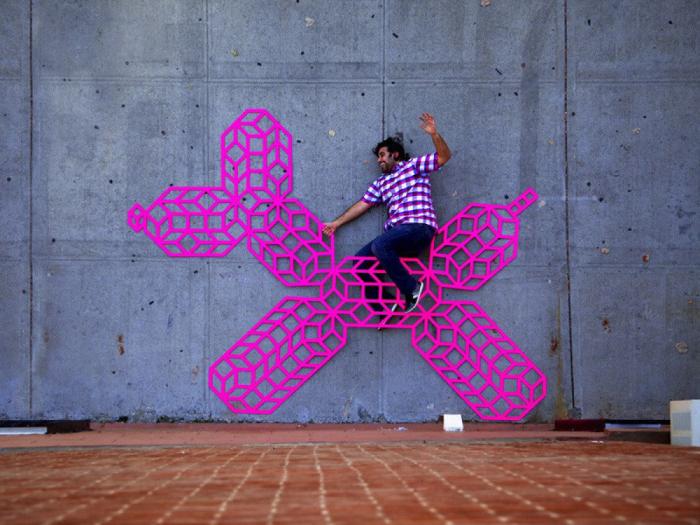 Aakash Nihalani: street art con cinta aislante (FOTOS)