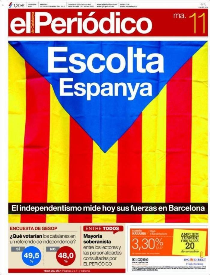 Diada 2012: El independentismo saca músculo en el día de Cataluña