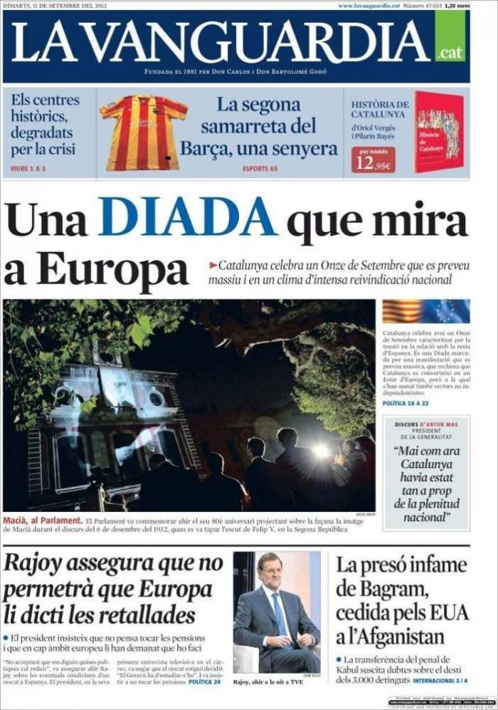 Diada 2012: El independentismo saca músculo en el día de Cataluña
