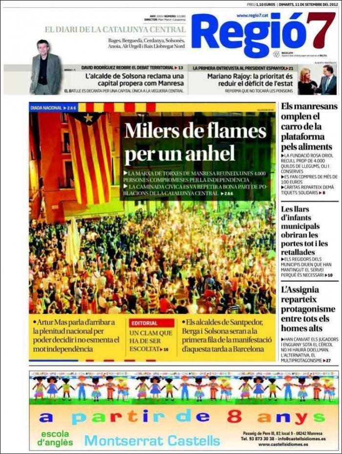 Diada 2012: El independentismo saca músculo en el día de Cataluña