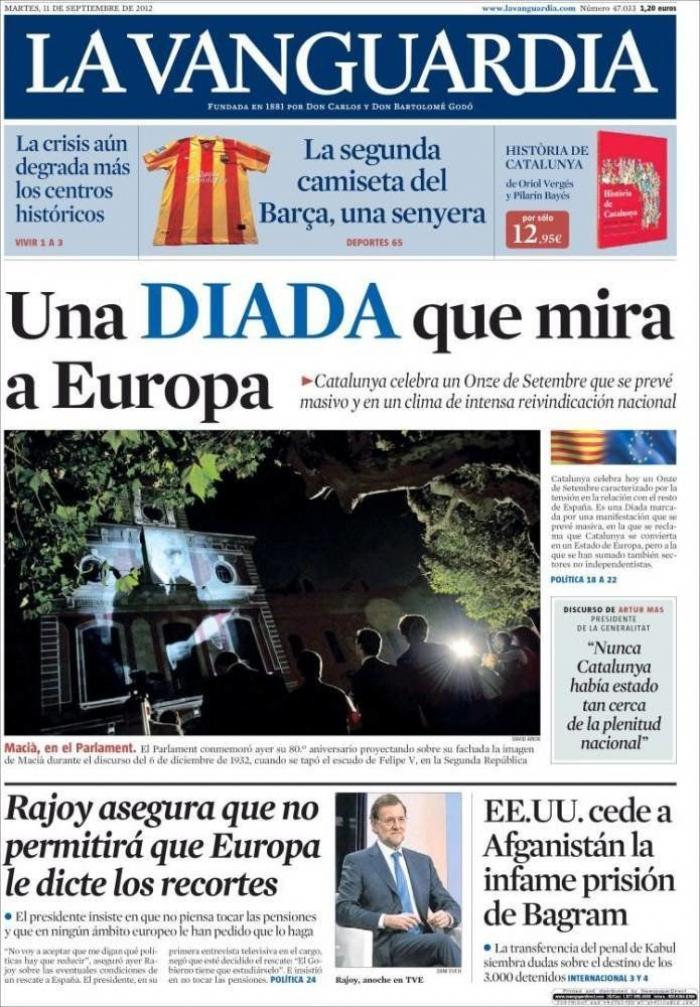 Diada 2012: El independentismo saca músculo en el día de Cataluña