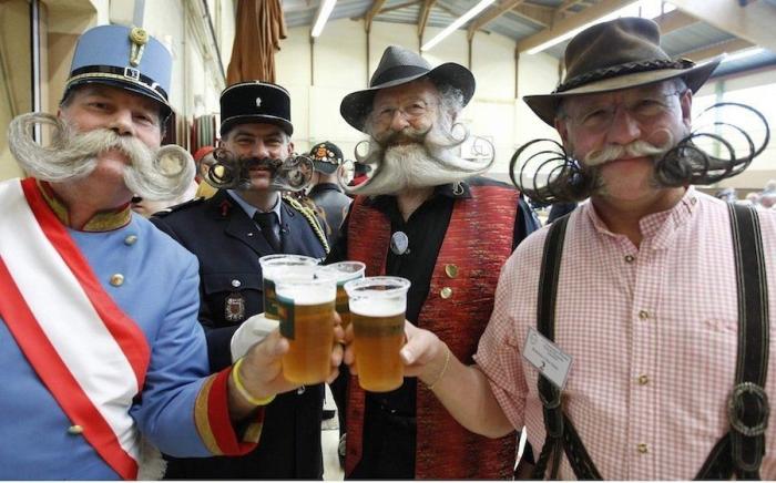 Pasarela de bigotes en el Campeonato Europeo (FOTOS)