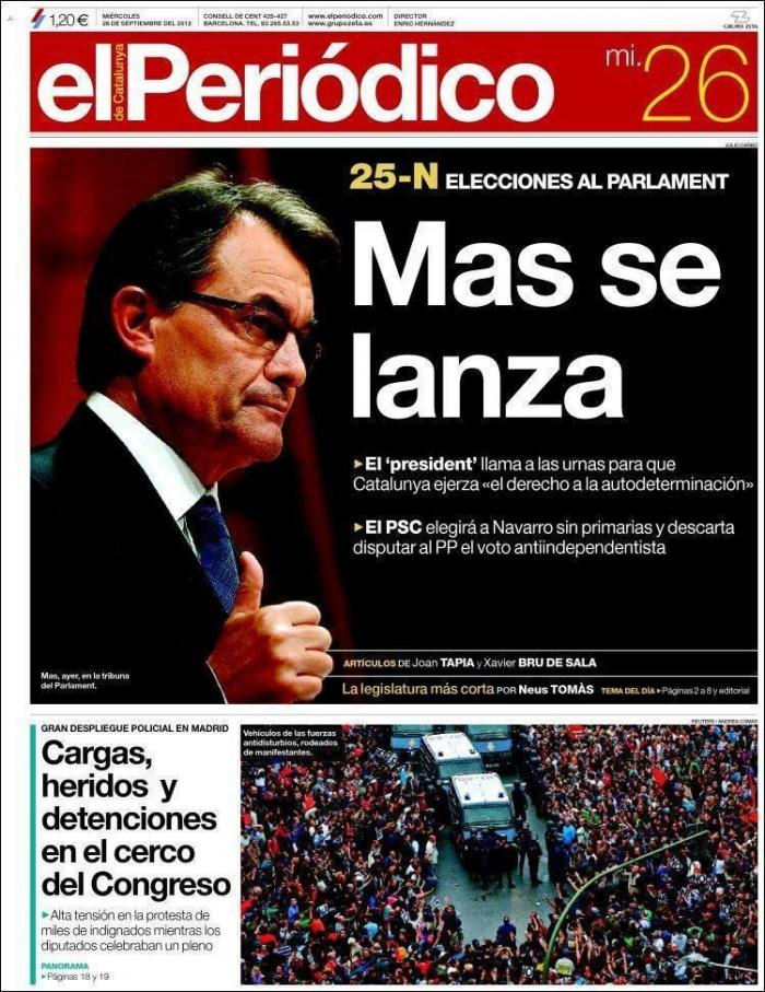 25-S: La protesta, en la prensa nacional e internacional (FOTOS)