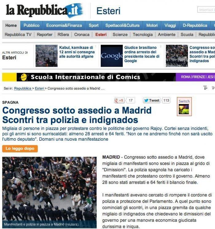 25-S: La protesta, en la prensa nacional e internacional (FOTOS)