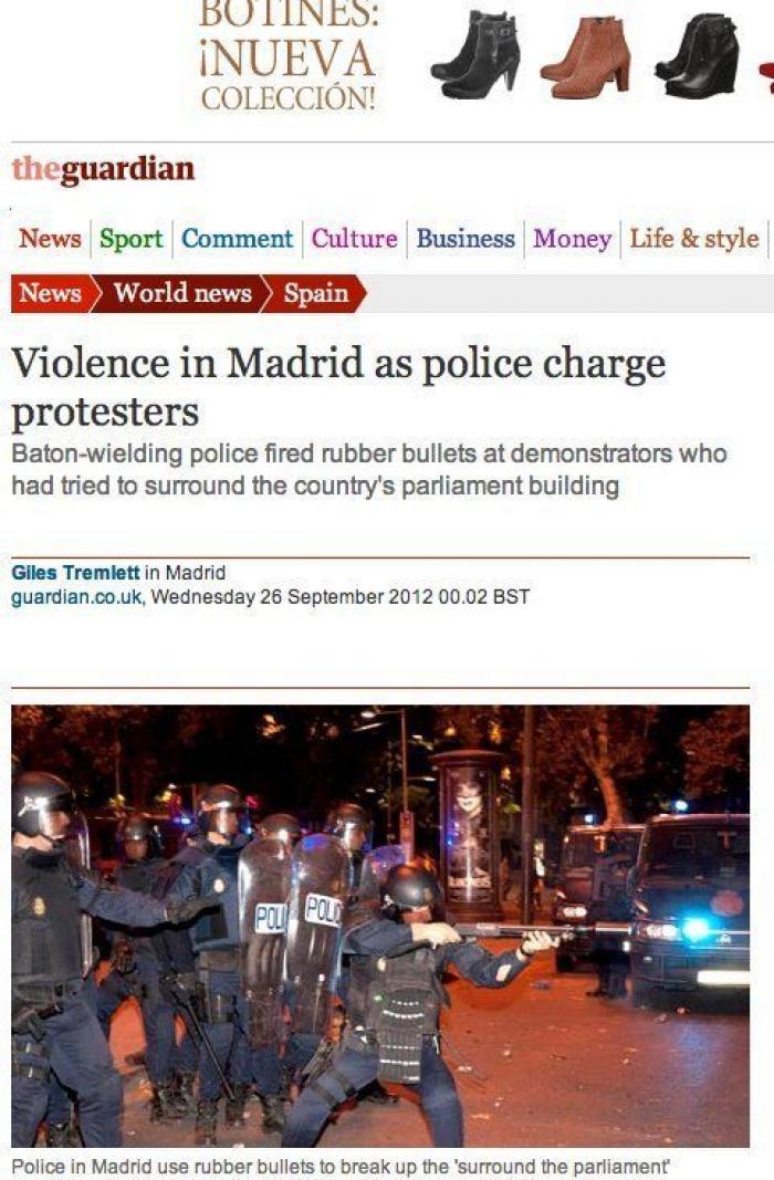 25-S: La protesta, en la prensa nacional e internacional (FOTOS)