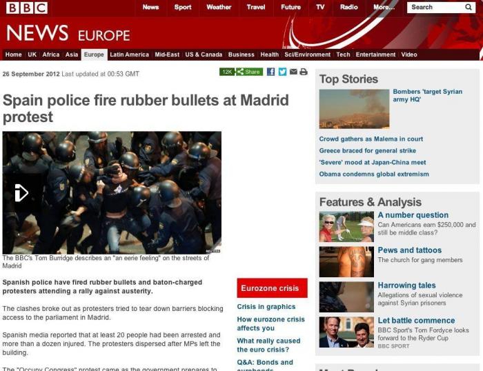 25-S: La protesta, en la prensa nacional e internacional (FOTOS)