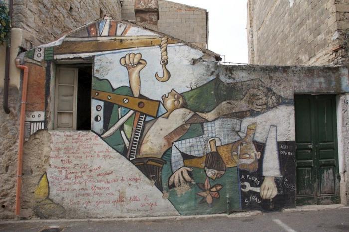 Arte urbano: Orgosolo, el pueblo de bandidos de Cerdeña que se transformó en un mural gigante (FOTOS)