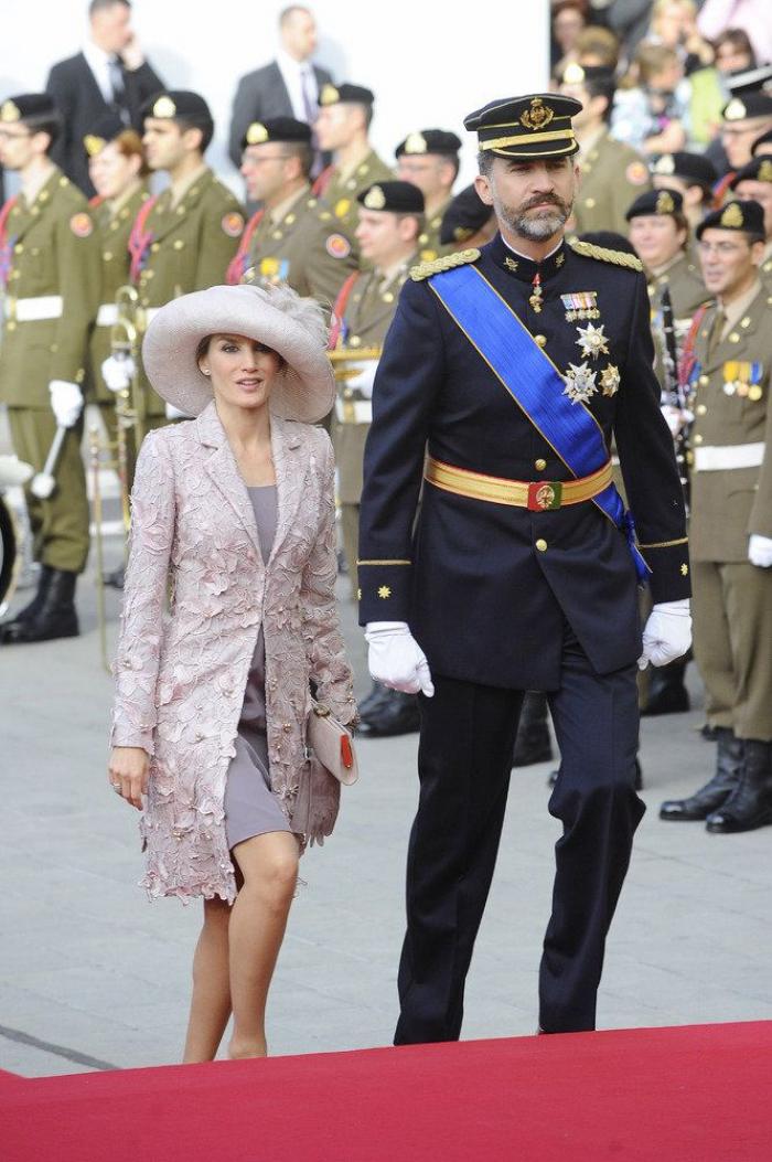 Vestido de la princesa Letizia en la boda de Guillermo de Luxemburgo: vuelve a elegir a Felipe Varela (VÍDEO, FOTOS)