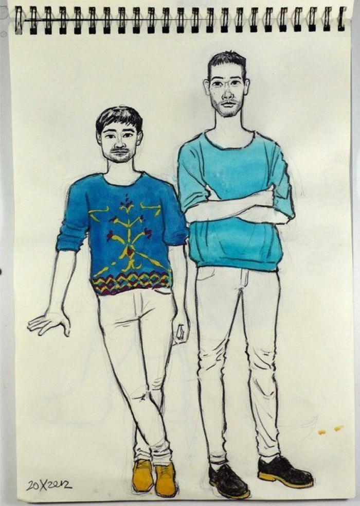 Iván Solbes: aprender dibujando a parados (FOTOS)