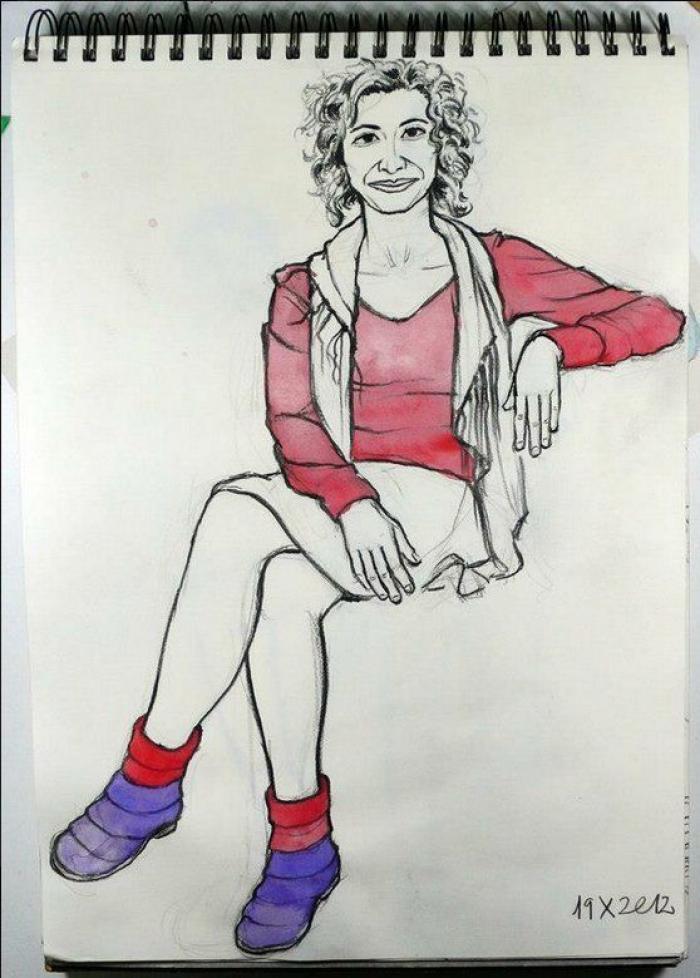 Iván Solbes: aprender dibujando a parados (FOTOS)