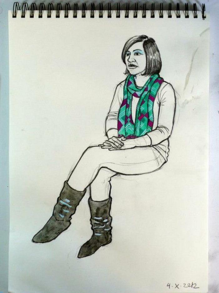 Iván Solbes: aprender dibujando a parados (FOTOS)