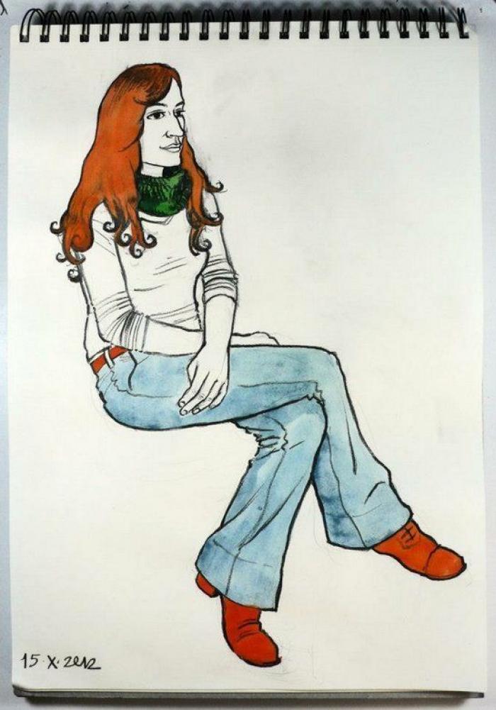 Iván Solbes: aprender dibujando a parados (FOTOS)