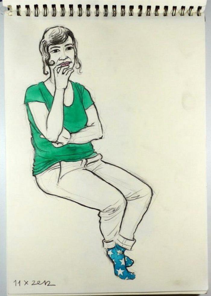 Iván Solbes: aprender dibujando a parados (FOTOS)