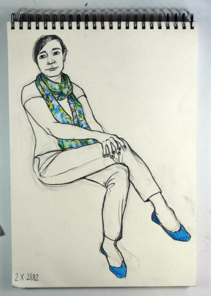 Iván Solbes: aprender dibujando a parados (FOTOS)