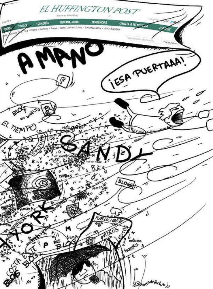 La web de 'El HuffPost', caída durante varias horas por el huracán Sandy (lo sentimos)