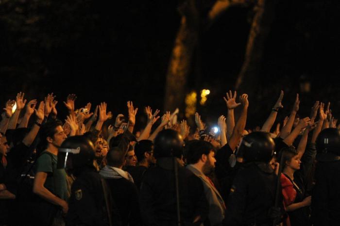 El 25S y el 15M convocan un nuevo 'Rodea el Congreso' con motivo de la huelga y llaman a permanecer toda la noche