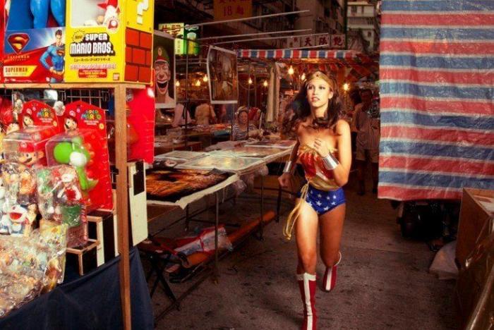 Superhéroes perdidos en Hong Kong (FOTOS)