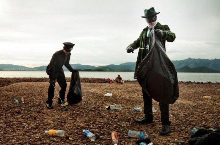 Superhéroes perdidos en Hong Kong (FOTOS)